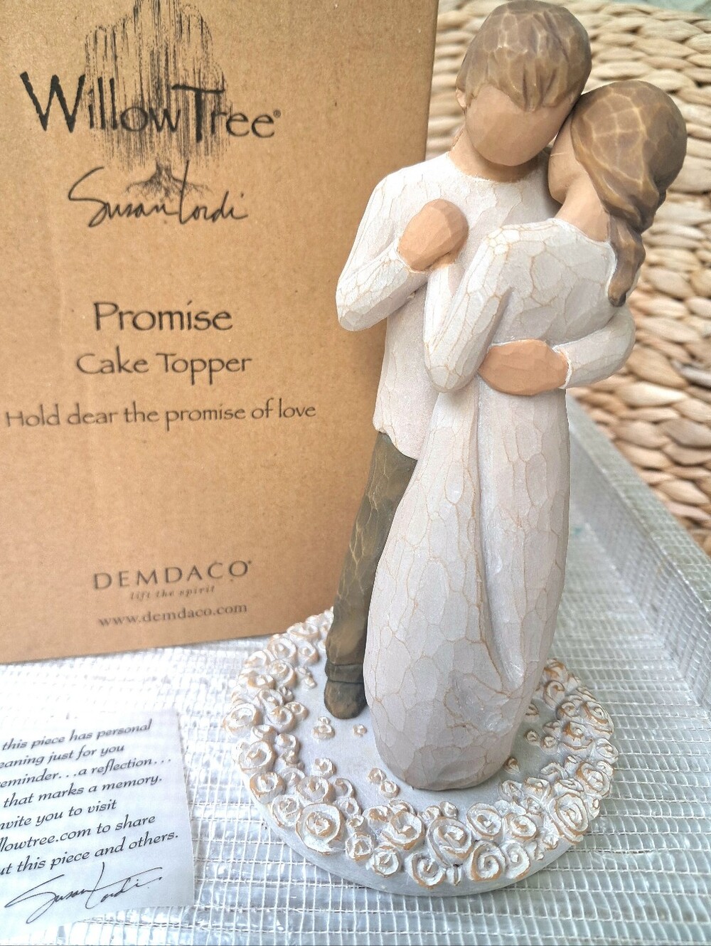 Willow Tree Wedding Cake Topper® Promise Figurine 6"h Lead Free